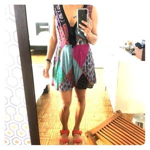 Short flowy Indian summer print romper/ jumpsuit